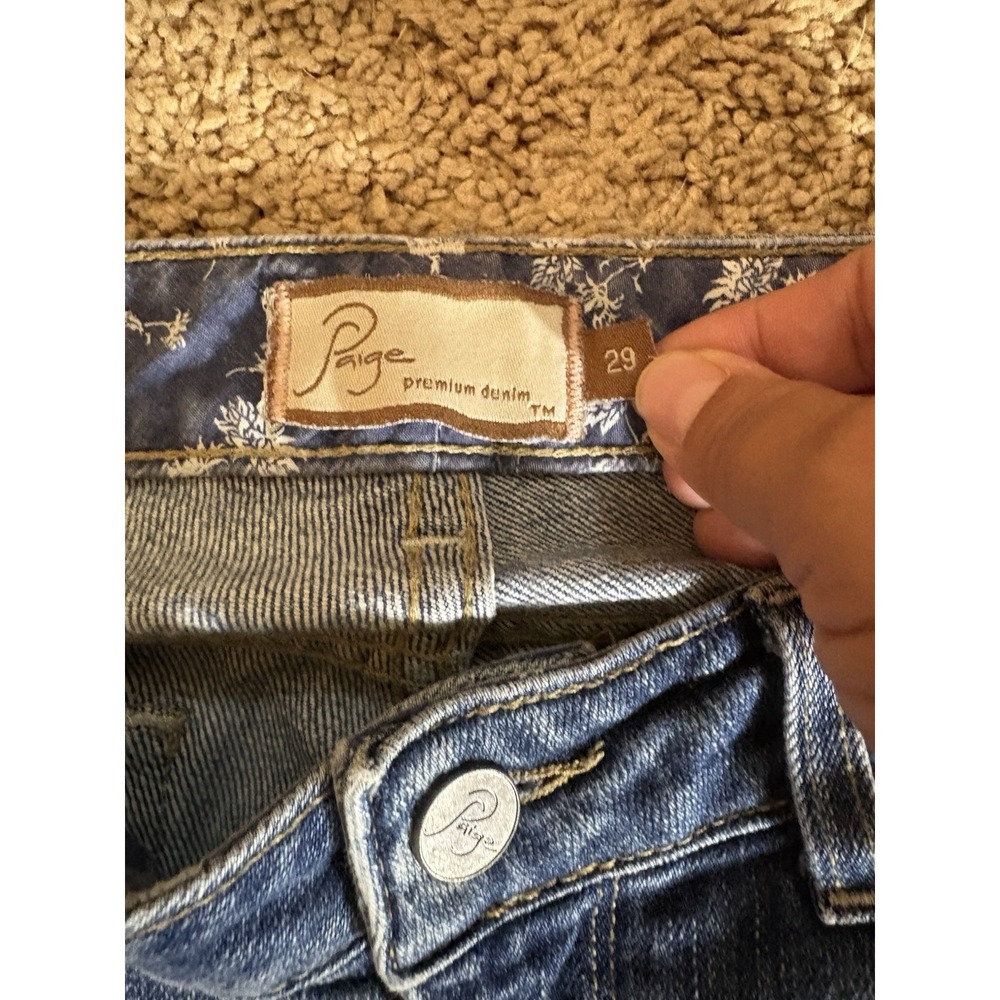 Paige Jeans Women's Size 29 Hollywood Hills‎ Bootcut Made in USA Blue Denim 90's - Picture 2 of 9